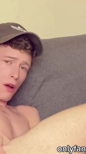 Hot Twink Rides Giant Dildo in Red Soccer Socks - Big Dick Shoots Epic Cumshot   Clip 2