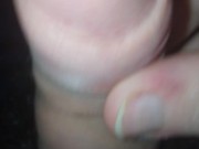 Straight Guy Playing with his Foreskin!