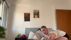 tight anal riding on huge step-bro s cock while cuckold spies on us [4k threesome]