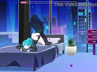 Cute gamer lady having sex in night gamer fresh erotic anime game episode