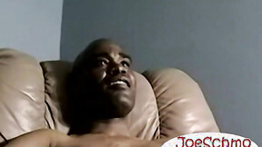 ”Anthony strokes his big black cock to straight porn blows off his loads”