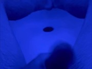 shower jerk with some soothing asmr going on with a lava like flow of cum to finish off.