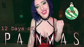 DAY 1 - 12 DAYS OF PAINMAS - Christmas CBT & Pain Play Slave Tasks by Miss Faith Rae with BDSM Instructions & Femdom POV - 4k