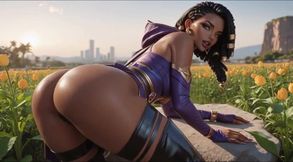 Senna League of Legends Hentai Compilation Stripping and Big Tits Tease