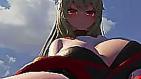 Petite Boy Pleasures Giant Censored Beauty in Steamy VR Fantasy Shemale Sex