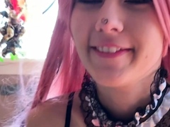 Close Up Transgender Cumshot