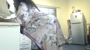 Fat Ass BBW Stripteasing