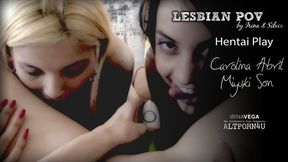 Lesbian POV Hentai Play - 720p