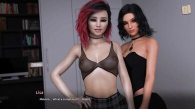 Lisa & Jade Route Big Tits Big Cock Deepthroat 3D Threesome