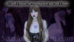 If I don't finish the countdown you can't cum - WMV HD 1080p