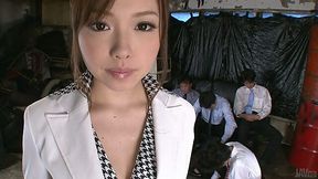 Hot and sexy Japanese secretary Aiko Hirose gonna please all the male co-workers