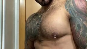 bear latino naked and horny telling you how i would fuck you