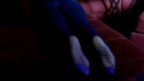 Ms Neecy - Purple Nylons with Run and Soles Show (Part 3)