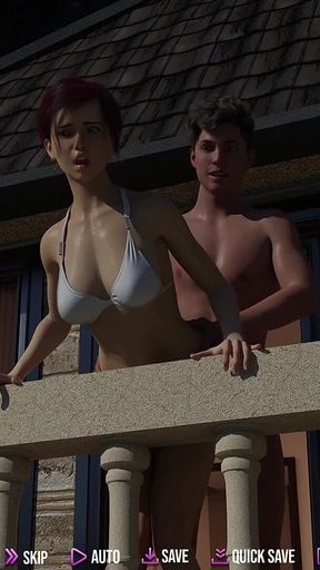 College Kings 84 - Alex Fucks Mrs Woods From Behind on the Balcony with Pussy Licking and Finish on Her Mouth