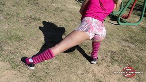 loirinha vai se exercitar no parque da prefeitura, se empolga e o clima esquenta!