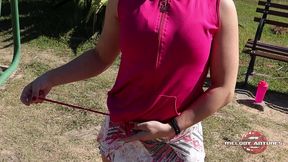 loirinha vai se exercitar no parque da prefeitura, se empolga e o clima esquenta!