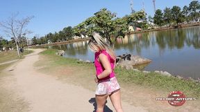 loirinha vai se exercitar no parque da prefeitura, se empolga e o clima esquenta!