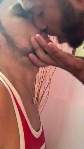 Stairway Facefuck Ends with Huge Cum Explosion!!!!!!!