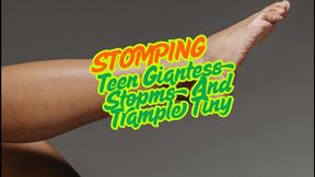 Teen MEGA Giantess Trampled Tiny In Footsie Play