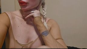 Lingerie, stockings, naylon fetish, piss, foot fetish, foot smothering, muscle fetish, big penis and teasing with cock trampling and eating pussy with Miss GospodaricaEmma and Her Alpha Wolfy01