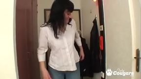 Granny bangs young cock in her 60s