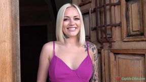 Blonde Beauty Alex Grey At Her House