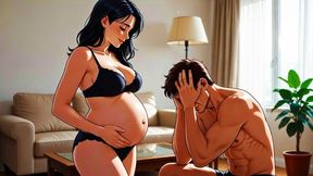 Filthy Talk Cuckold Pregnancy Reveal. Erotic Audio.