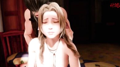 3D Hentai porn with Final Fantasy Tifa and B2 Nier Automata