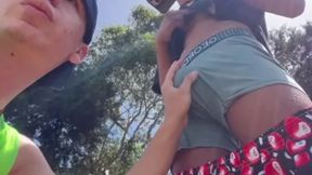 Cruising in public lech the hard-on on Twink Latino