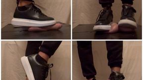 Trampling his cock and balls, cock trample , trampling