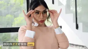 Busty babe Citah comforts herself with roommates' hard cocks