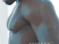 Muscular black dude De Angelo Jackson ass fucks Papi Suave