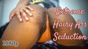 Extreme Hairy Ass Seduction: Slow Burn Ebony Ass Tease 1080p