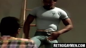 Construction worker rimmed then black cock deepthroat