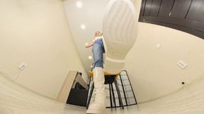 Michelle S - white boots VR 360 Full HD