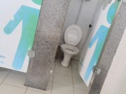 Latin undressing and Changing into public restroom