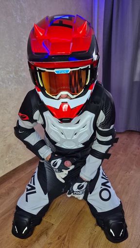 I Put on My Boyfriend's Mxgear, Cum Twice