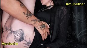 Sex with Gothic on Desk, Cumshot Inside