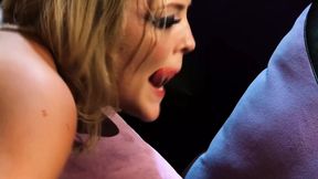 Golden Blonde Alexis Texas Deepthroats and Gets Her Face Covered in Cum