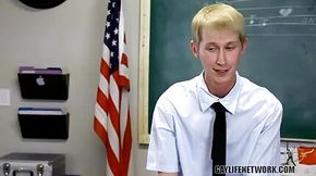 Teacher wants that twink cock inside him