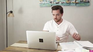 My Step Sister Sucked My Dick During Online Class -