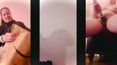 Hitachi Magic Wand Unboxing Vibrator Massager Gym Girl Hairy Bush Solo Female Athletic Thick Fun Relaxing Self Pleasure