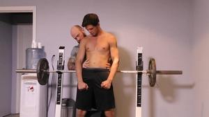 FamilyDick: Coach Jack Dixon reality ass to mouth in the gym