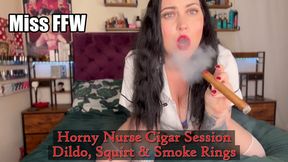 **Flash Sale** Horny Nurse Cigar Session Dildo Squirt Smoke Rings