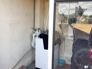 ROMANTIC HOMEMADE PORN - FELLATIO IN THE LAUNDRY ROOM WITH MY STEPSISTER, THE mother I'd like to fuck NEIGHBOUR