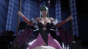 Morrigan the sexy Succubus  fucks around - 3D