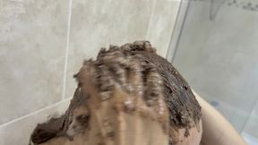 a lovely chocolate cake to shampoo into my beautiful hair