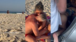 dogging selvagem em varios lugares diferentes: praia, estacionamento, trilha e no carro