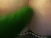 Feeding my hungry ass with cucumbers