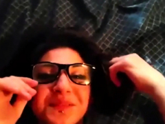 Cum on girl's glasses (napoletana)